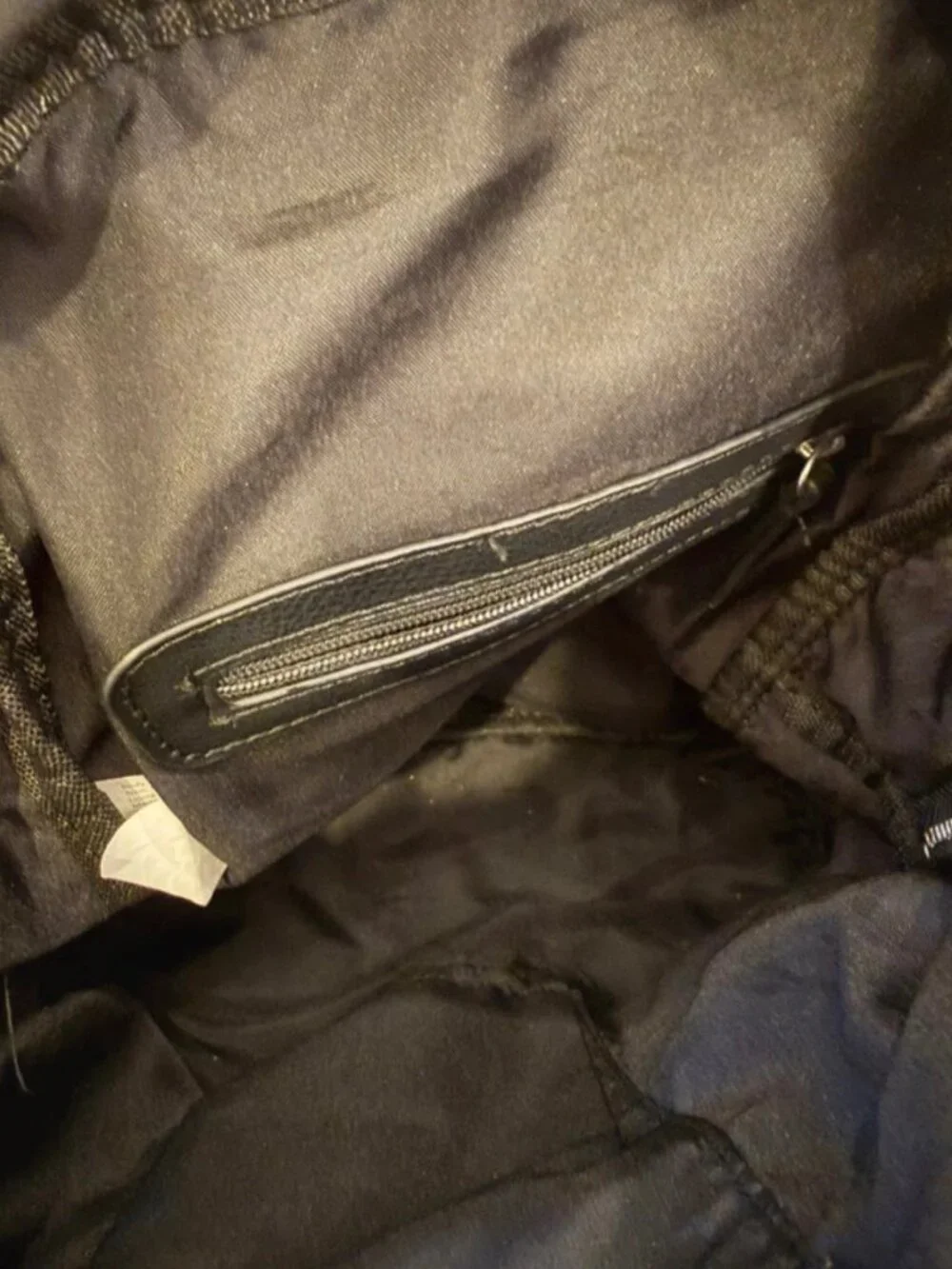 Steve Madden Gray Nylon Mini Backpack Black Trim